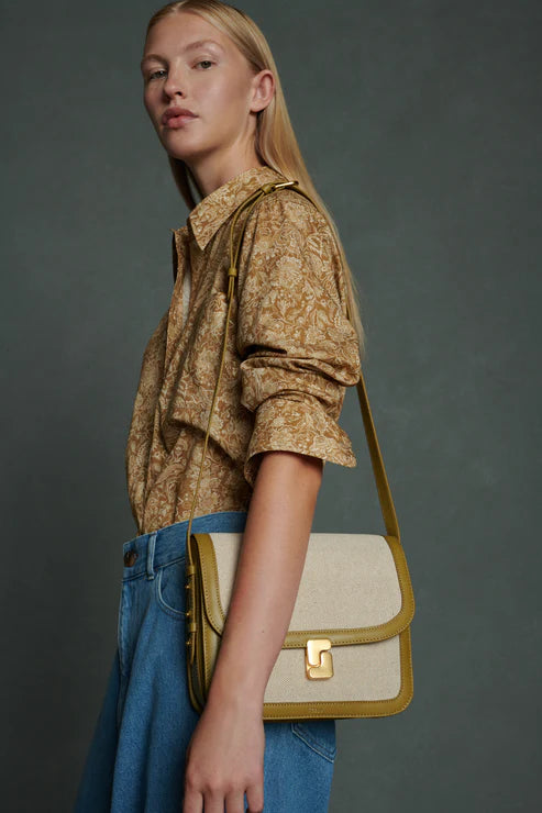 SAC BELLISSIMA MAXI - ECRU ET GLACE PISTACHE