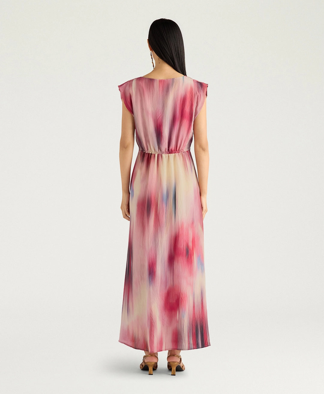 ROBE LIBELULA EN VISCOSE IMPRIMÉE ALL-OVER - MULTICOLORE MAGENTA MOMONI