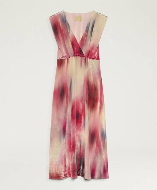 ROBE LIBELULA EN VISCOSE IMPRIMÉE ALL-OVER - MULTICOLORE MAGENTA MOMONI