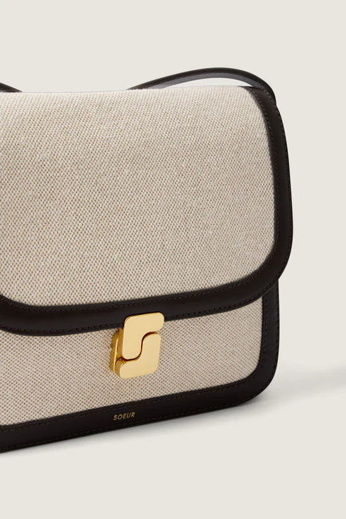 SAC BELLISSIMA MAX - ECRU ET GLACE MARRON FONCE