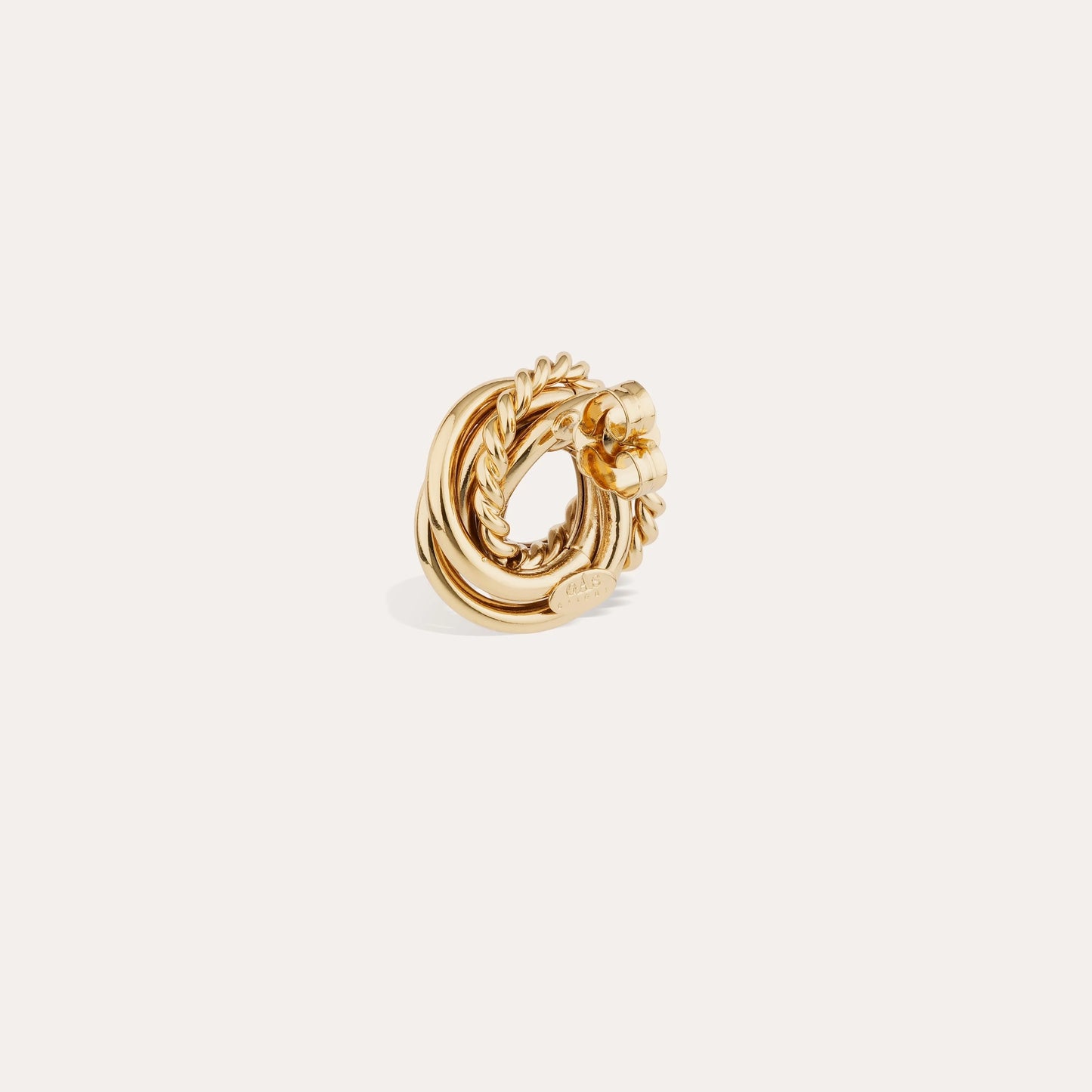 Boucles d'oreilles puce Atika dorées GAS Bijoux