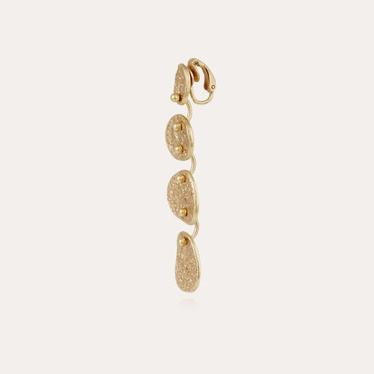 Boucles d'oreilles Eclipse 4 rangs dorées GAS Bijoux