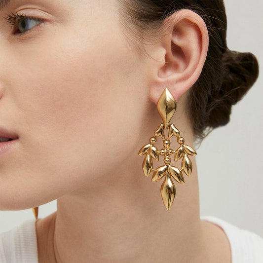 Boucles d'oreilles Olea grand modèles dorés GAS Bijoux