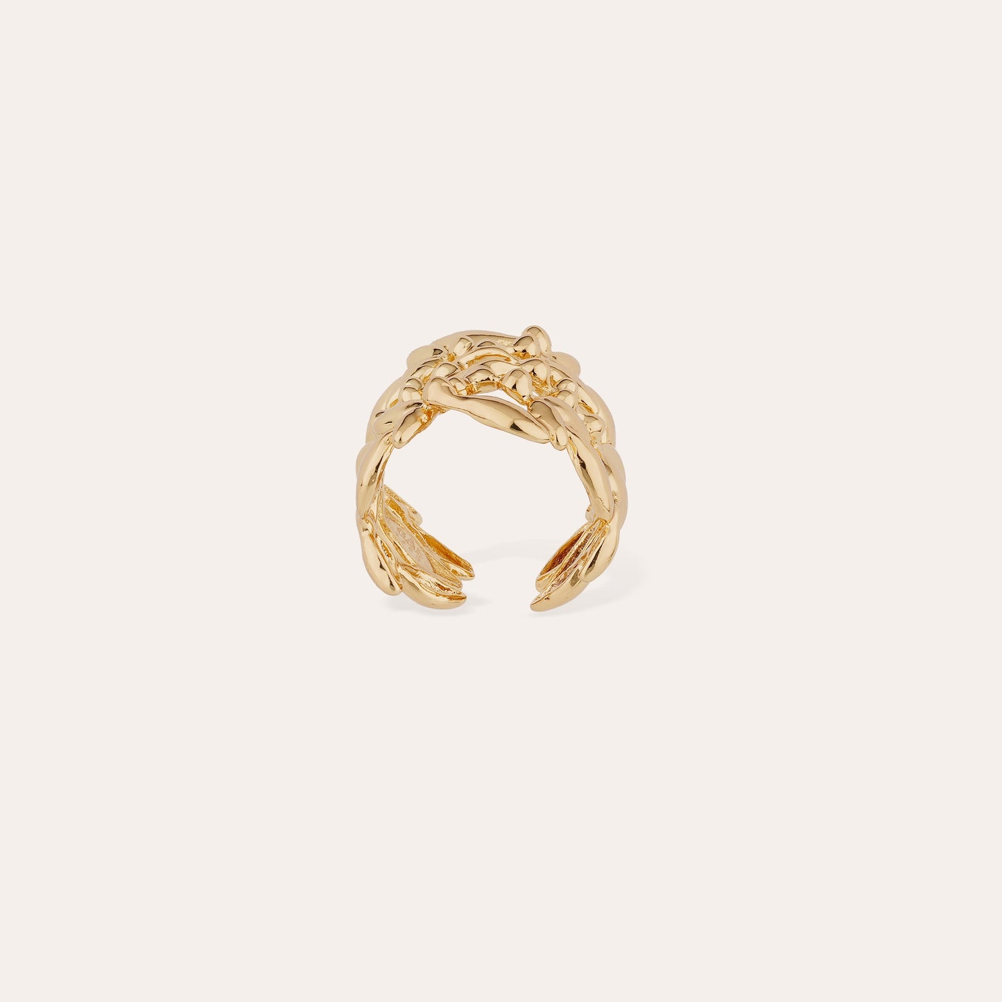 Bague Olea manchette dorée GAS Bijoux
