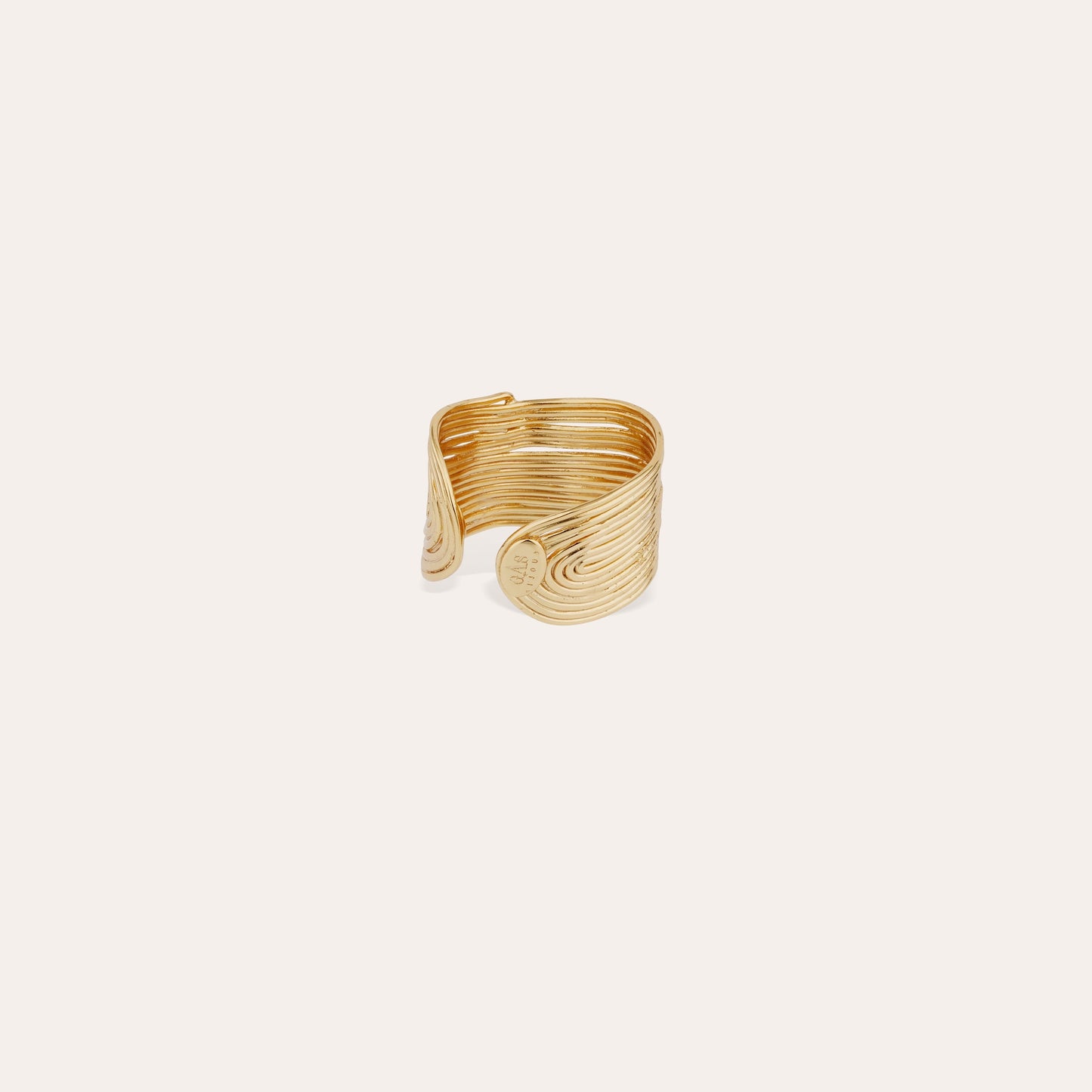 Bague Wave dorée GAS Bijoux