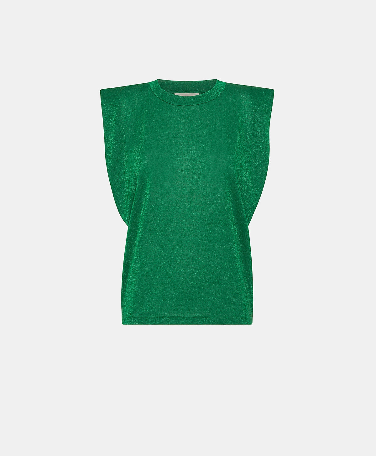 TSHIRT ENNA EN JERSEY LUREX - VERT ÉMERAUDE