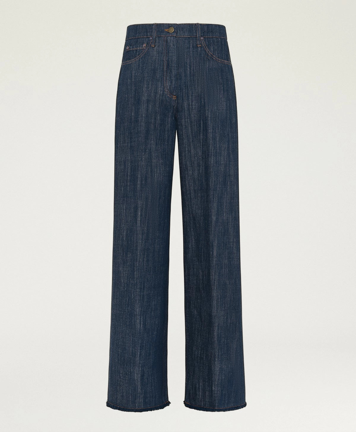 PANTALON AOKI MOMONI EN DENIM TEINT EN FIL - BLEU JEANS