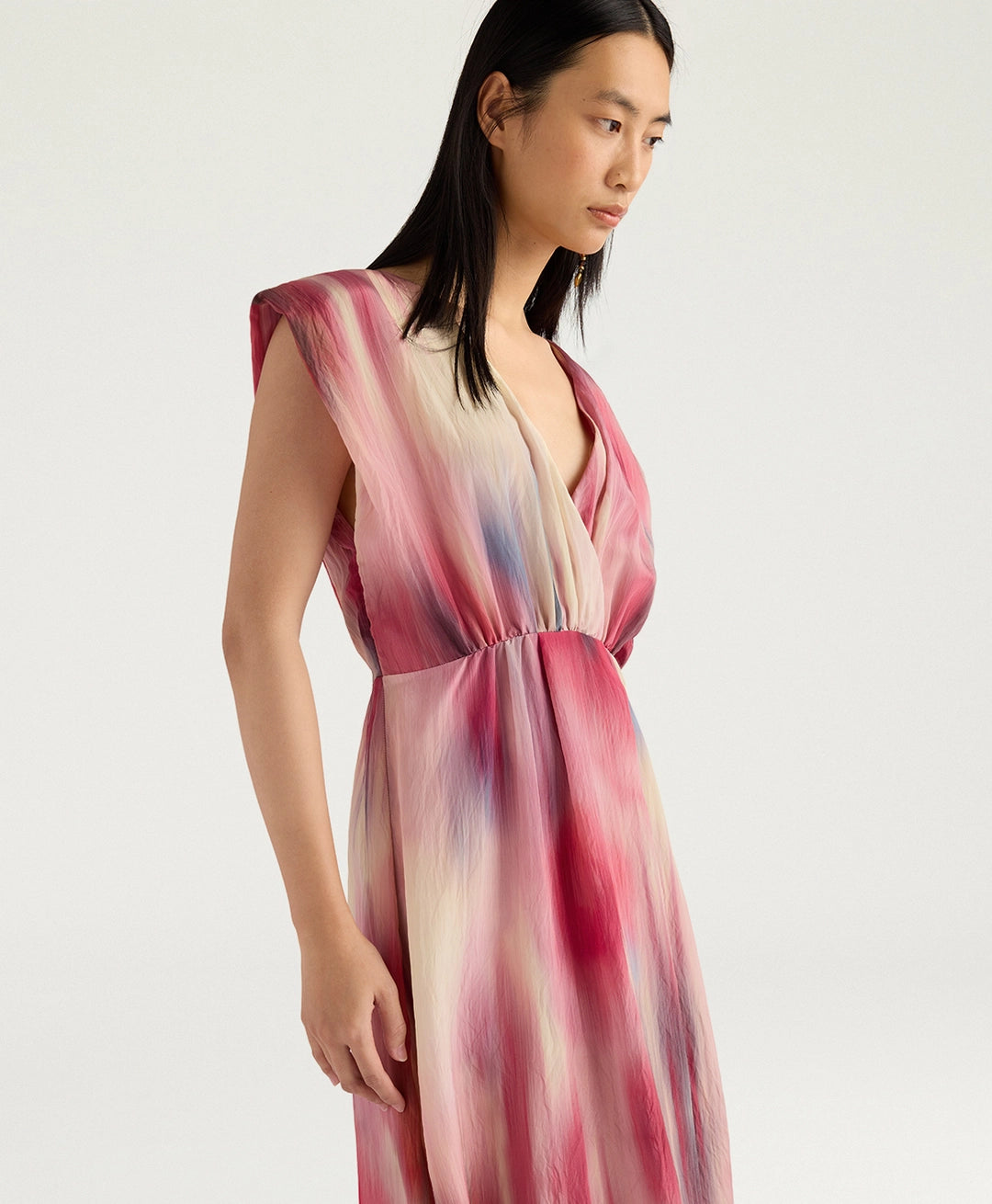 ROBE LIBELULA EN VISCOSE IMPRIMÉE ALL-OVER - MULTICOLORE MAGENTA MOMONI
