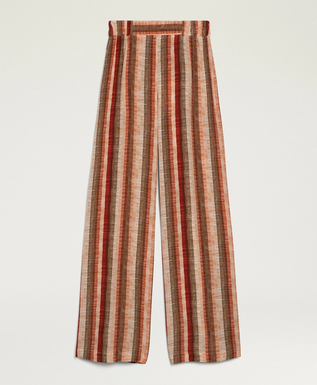 PANTALON BACCARAT EN CRÊPE DE CHINE ALL-OVER - MULTICOLORE ORANGE MOMONI (Copie)