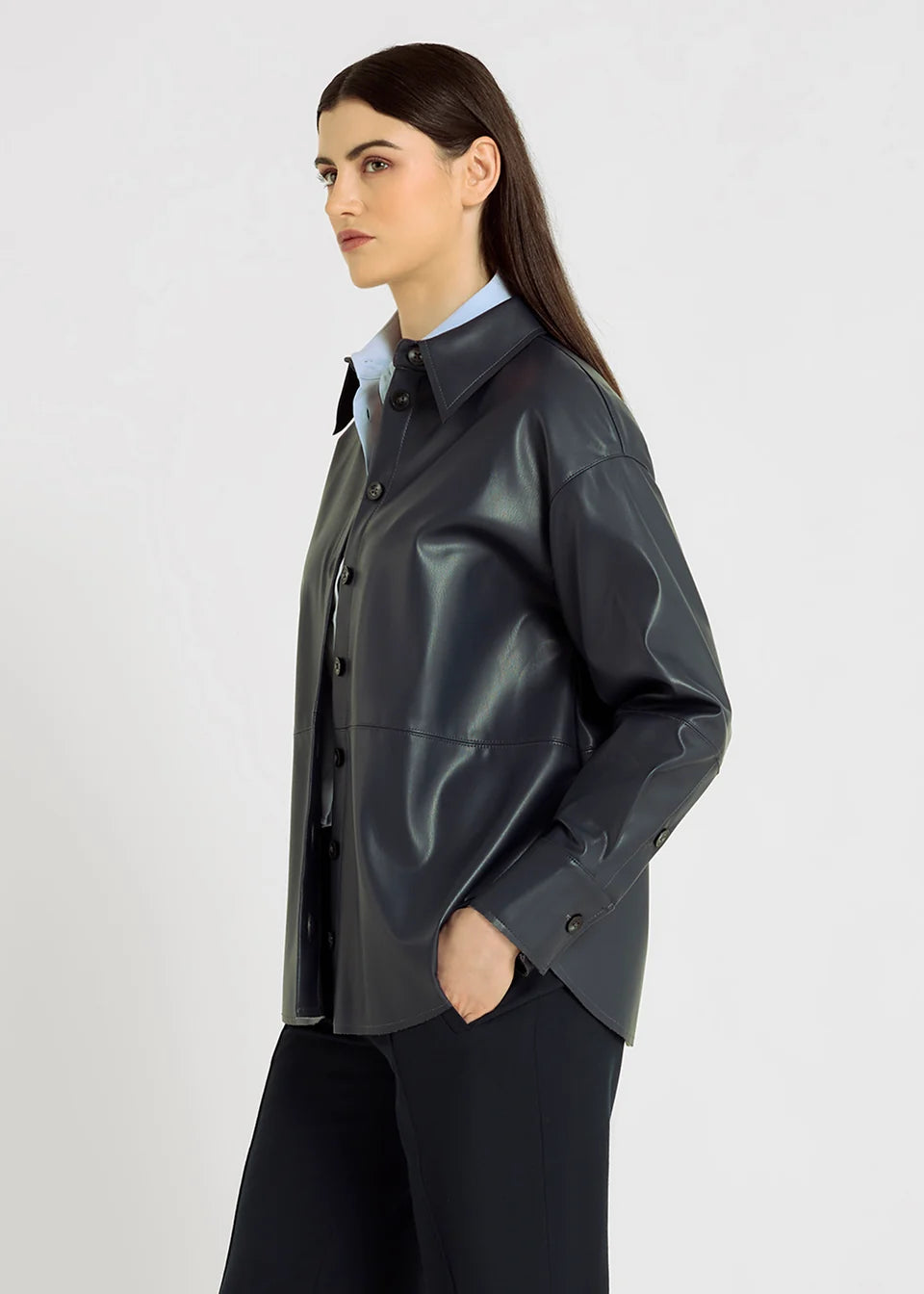 Chemise femme ADA graphite – HANA SAN