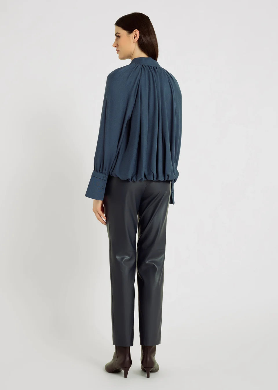Pantalon effet cuir femme ARTHUR graphite – HANA SAN