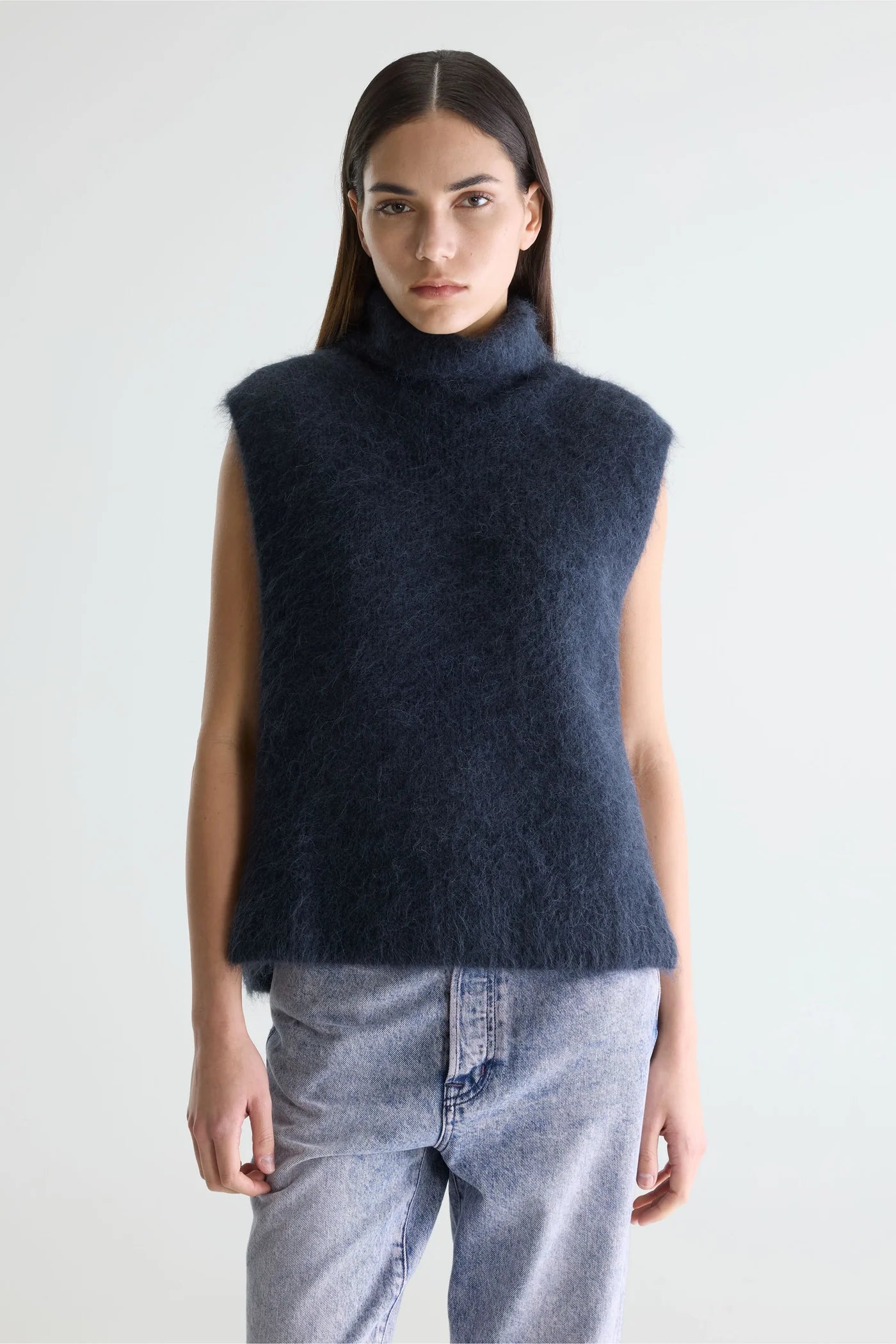 Pull sans manches Daren bleu marine – Bellerose