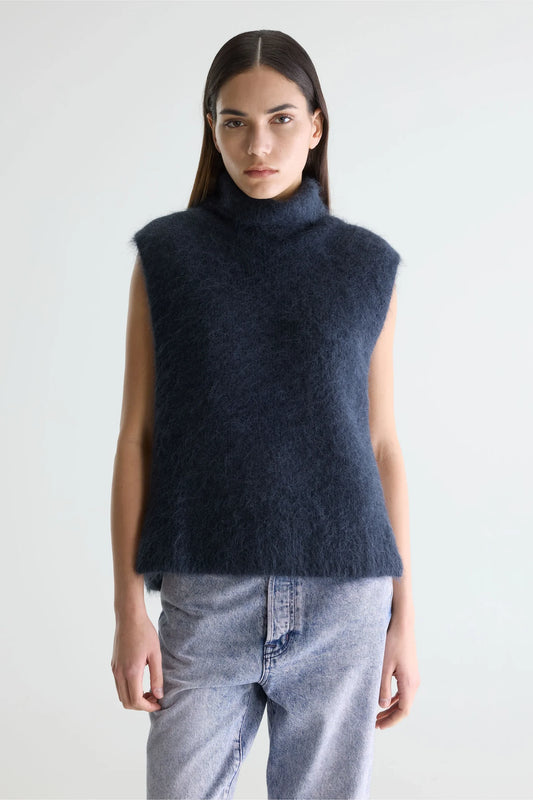 Pull sans manches Daren bleu marine – Bellerose