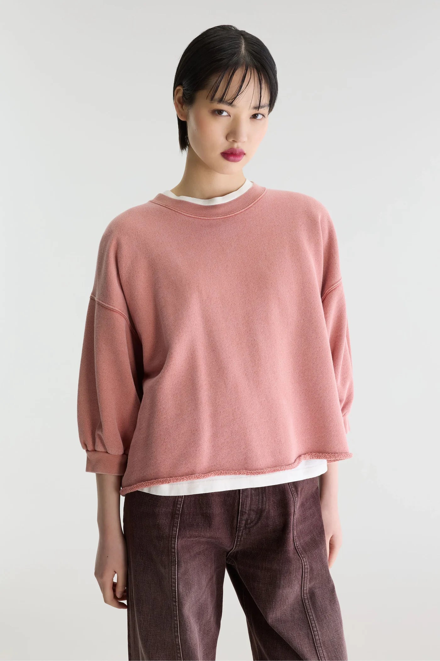 Sweatshirt Vicske rouge délavé – Bellerose