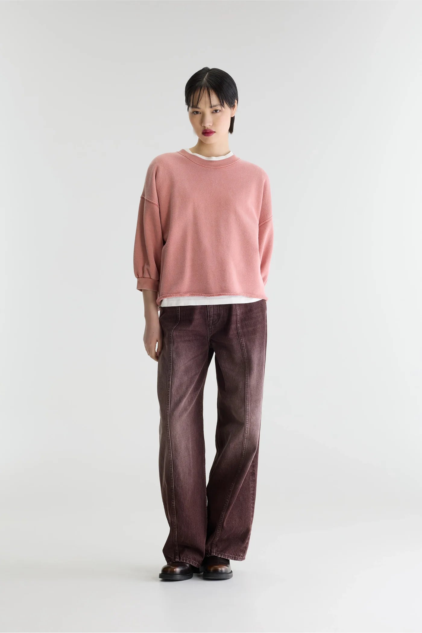 Sweatshirt Vicske rouge délavé – Bellerose