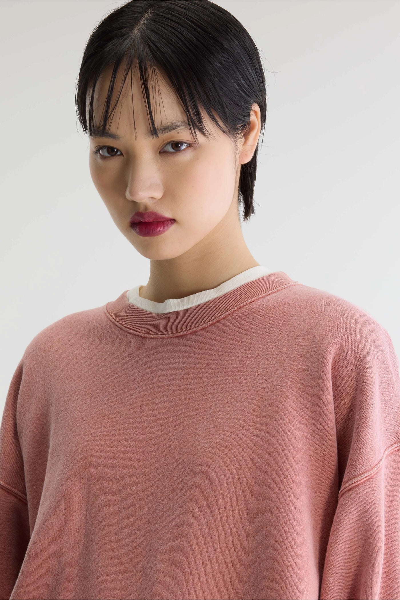 Sweatshirt Vicske rouge délavé – Bellerose