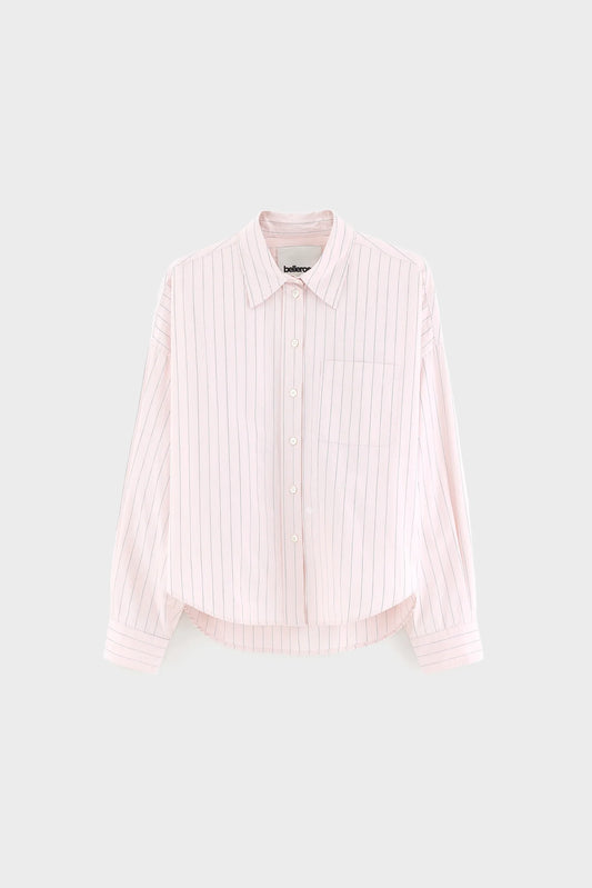 Chemise Ginger rayée rose clair – Bellerose