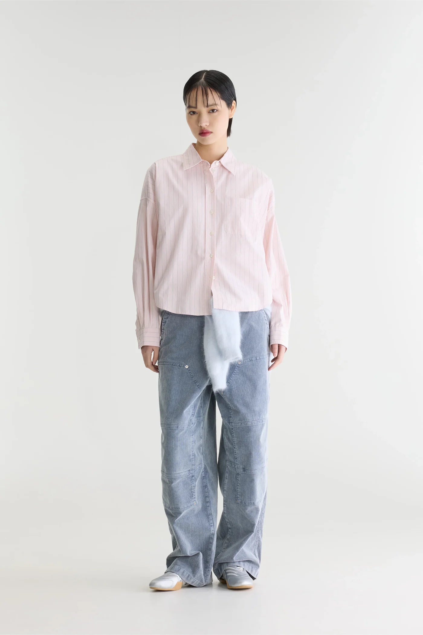Chemise Ginger rayée rose clair – Bellerose
