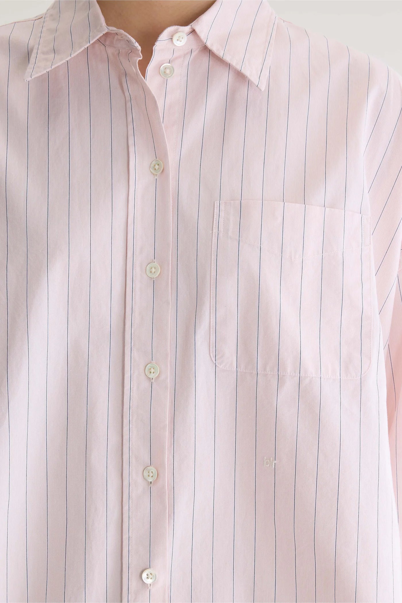 Chemise Ginger rayée rose clair – Bellerose