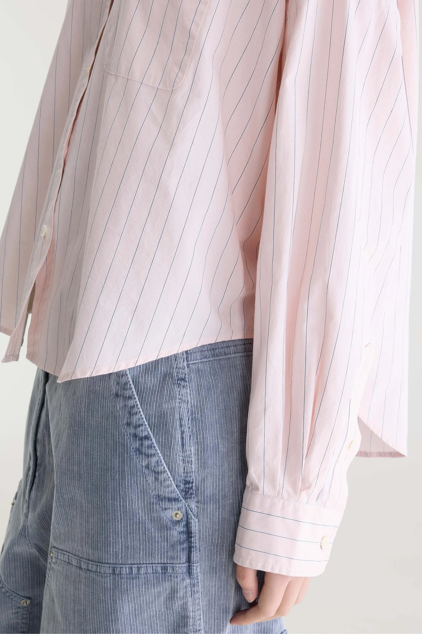 Chemise Ginger rayée rose clair – Bellerose