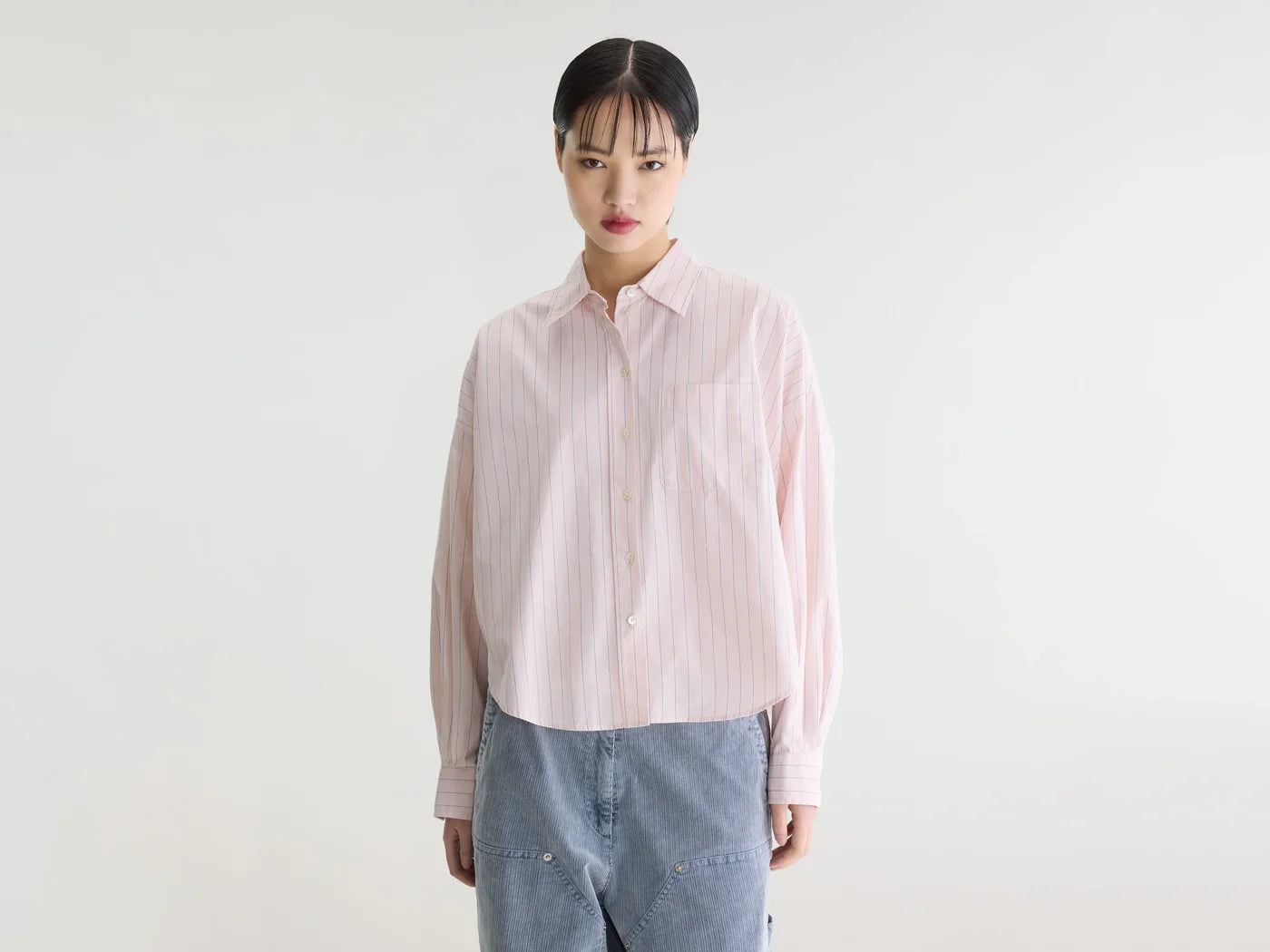 Chemise Ginger rayée rose clair – Bellerose