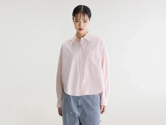Chemise Ginger rayée rose clair – Bellerose