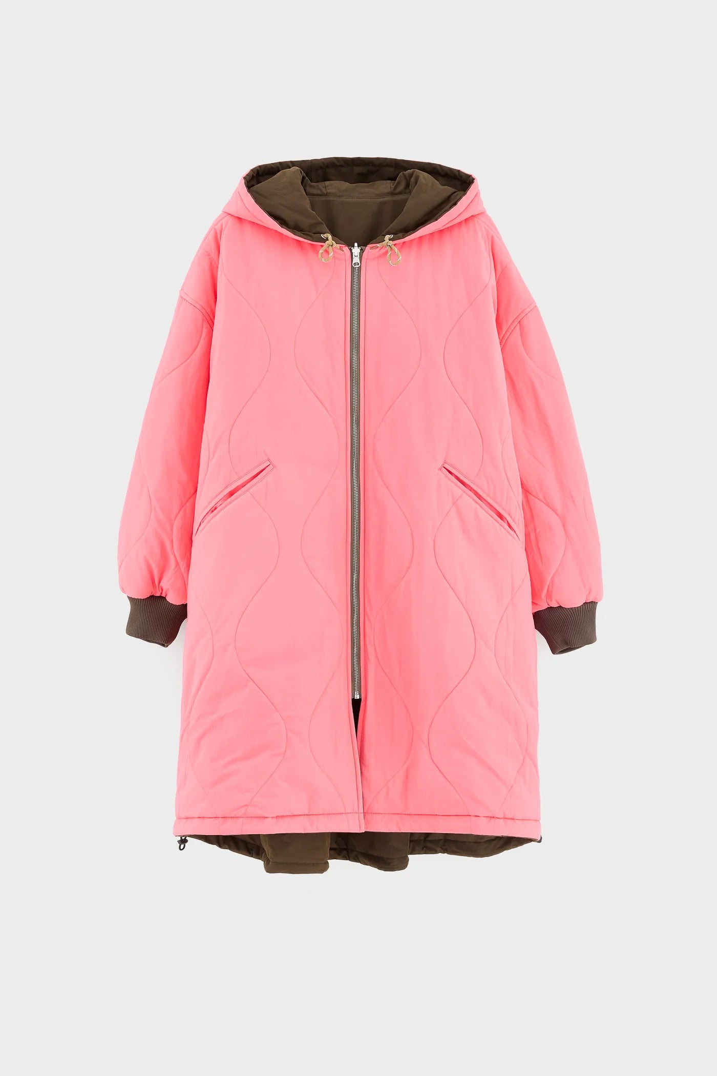 Manteau réversible Honor rose fluo – Bellerose