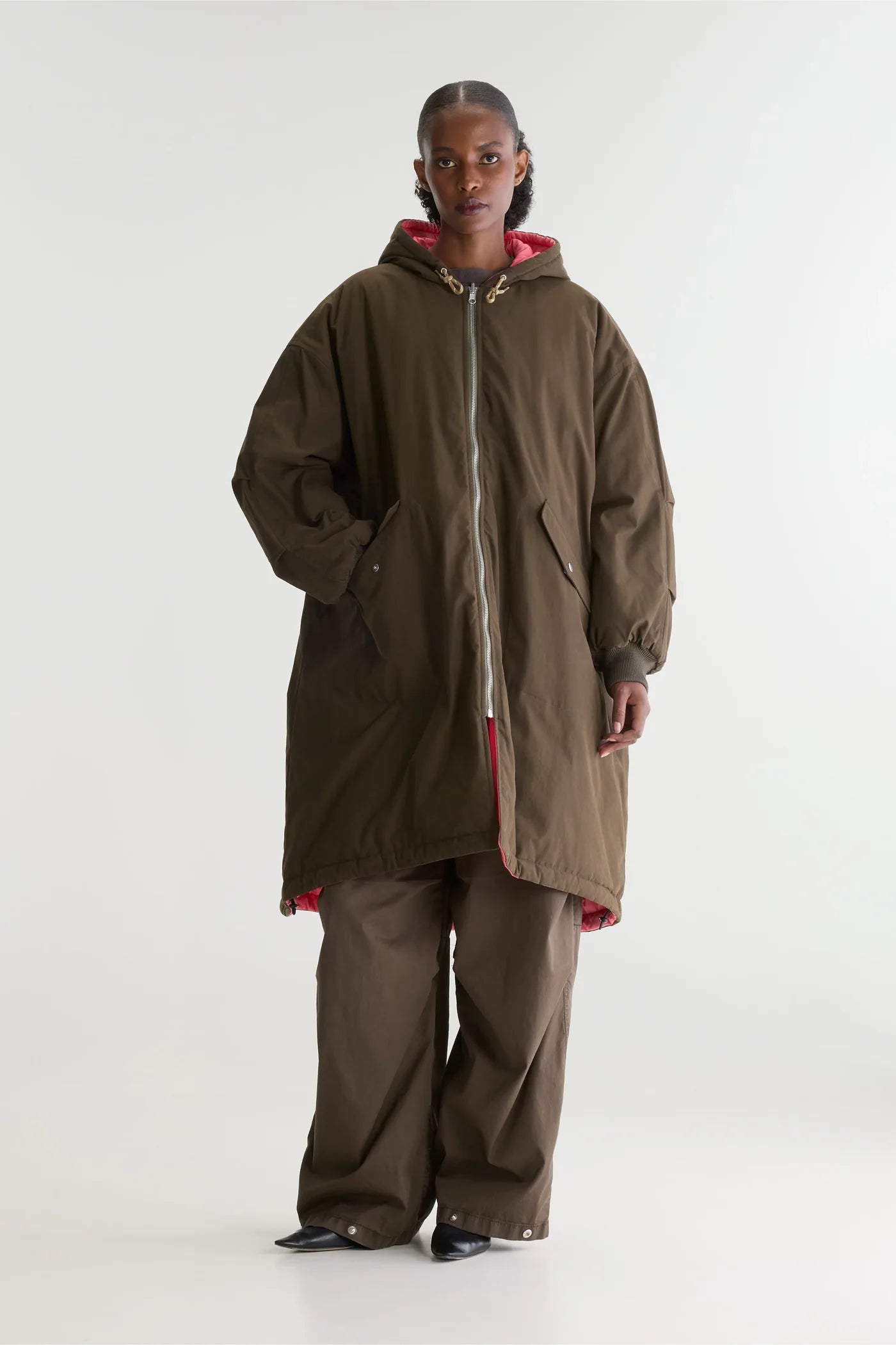 Manteau réversible Honor rose fluo – Bellerose