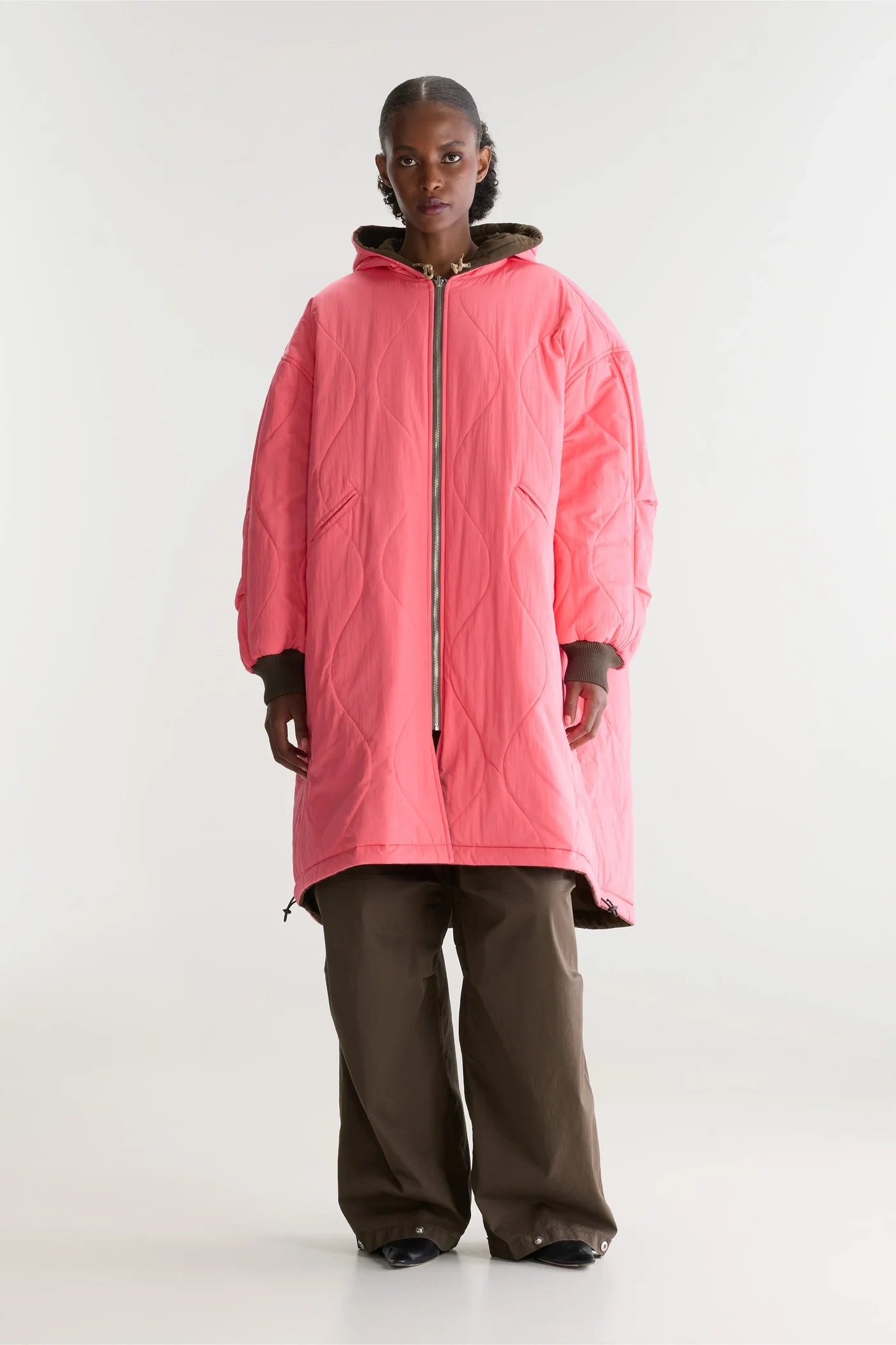 Manteau réversible Honor rose fluo – Bellerose