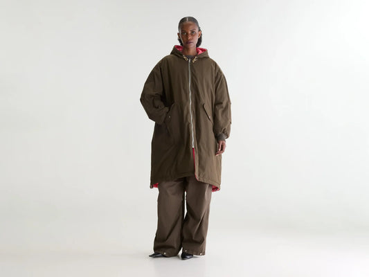 Manteau réversible Honor rose fluo – Bellerose