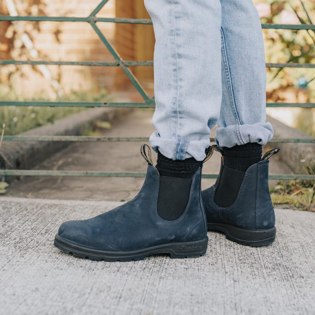 CHELSEA BOOT - NAVY NUBUK #1940