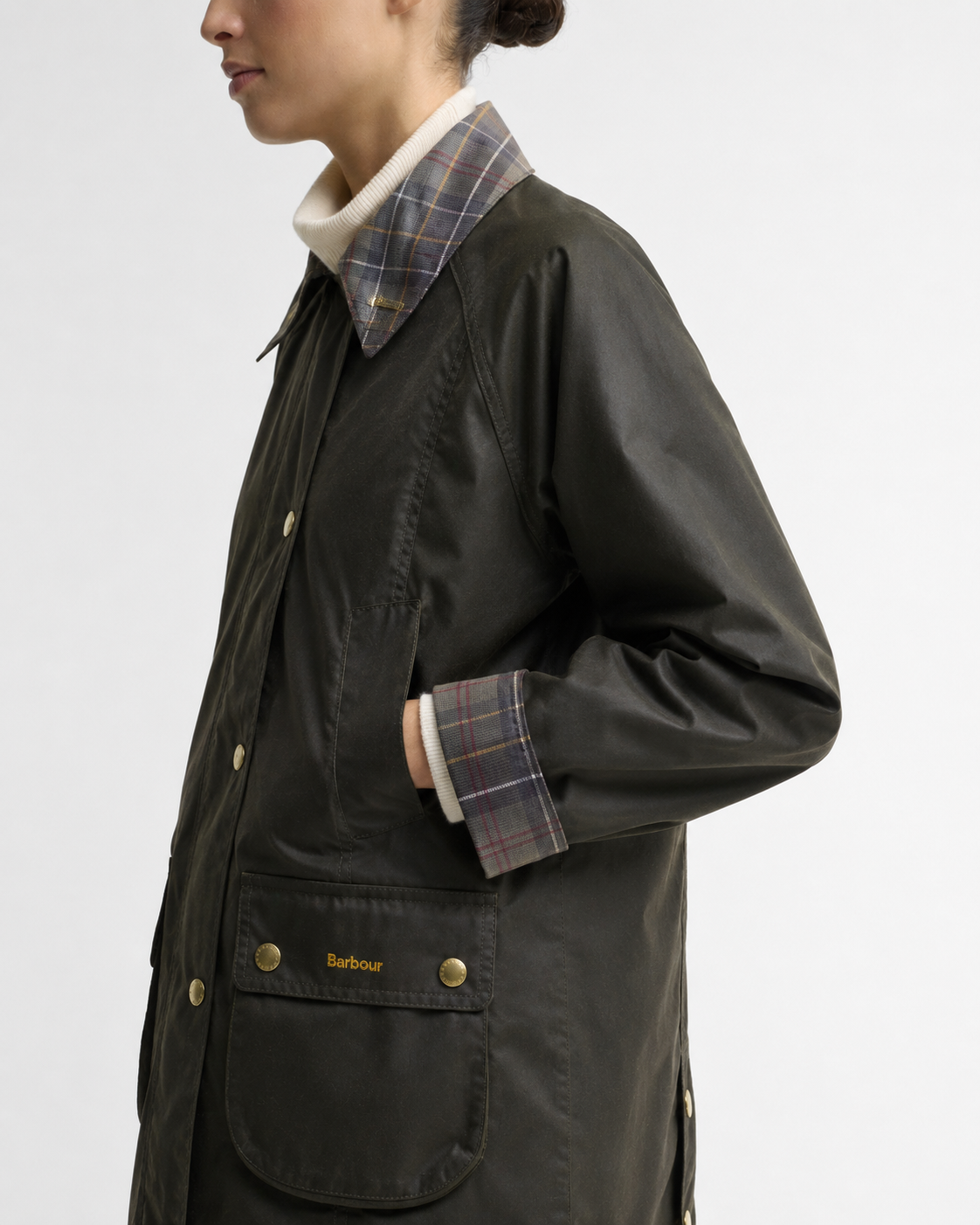 Veste cirée Modern Beadnell Icons Tartan – Barbour