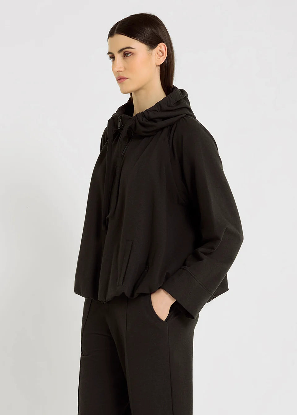 Veste sweat femme EDWARD anthracite – HANA SAN