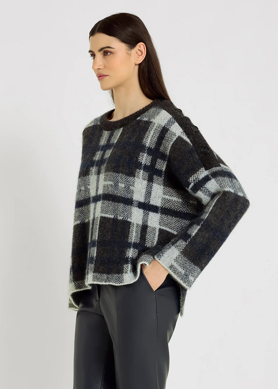 Pull femme GEORGES jacquard baby alpaga – HANA SAN