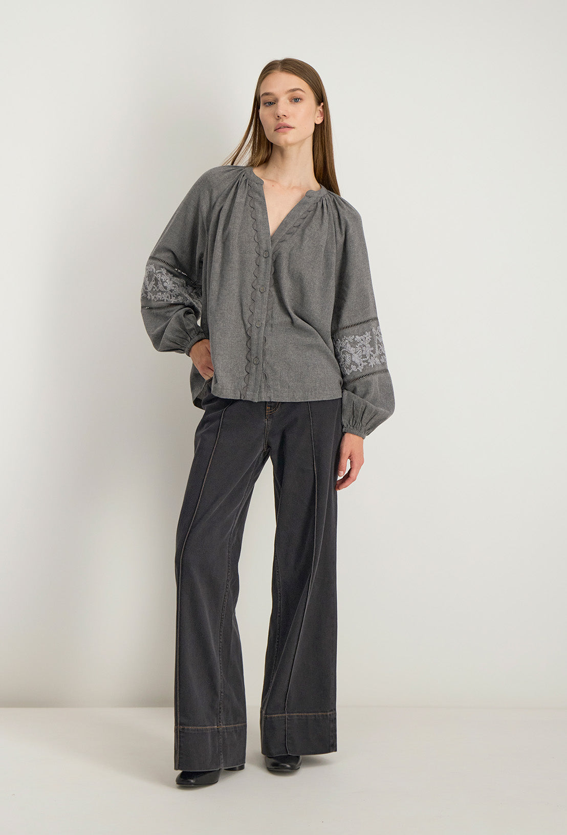 Chemise RADIA grise Stella forest