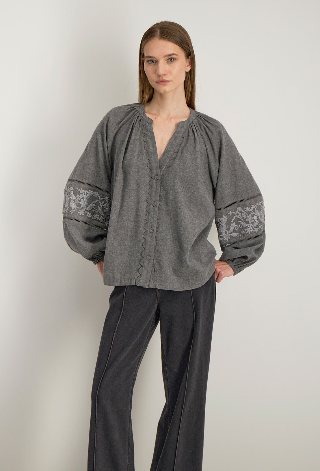 Chemise RADIA grise Stella forest