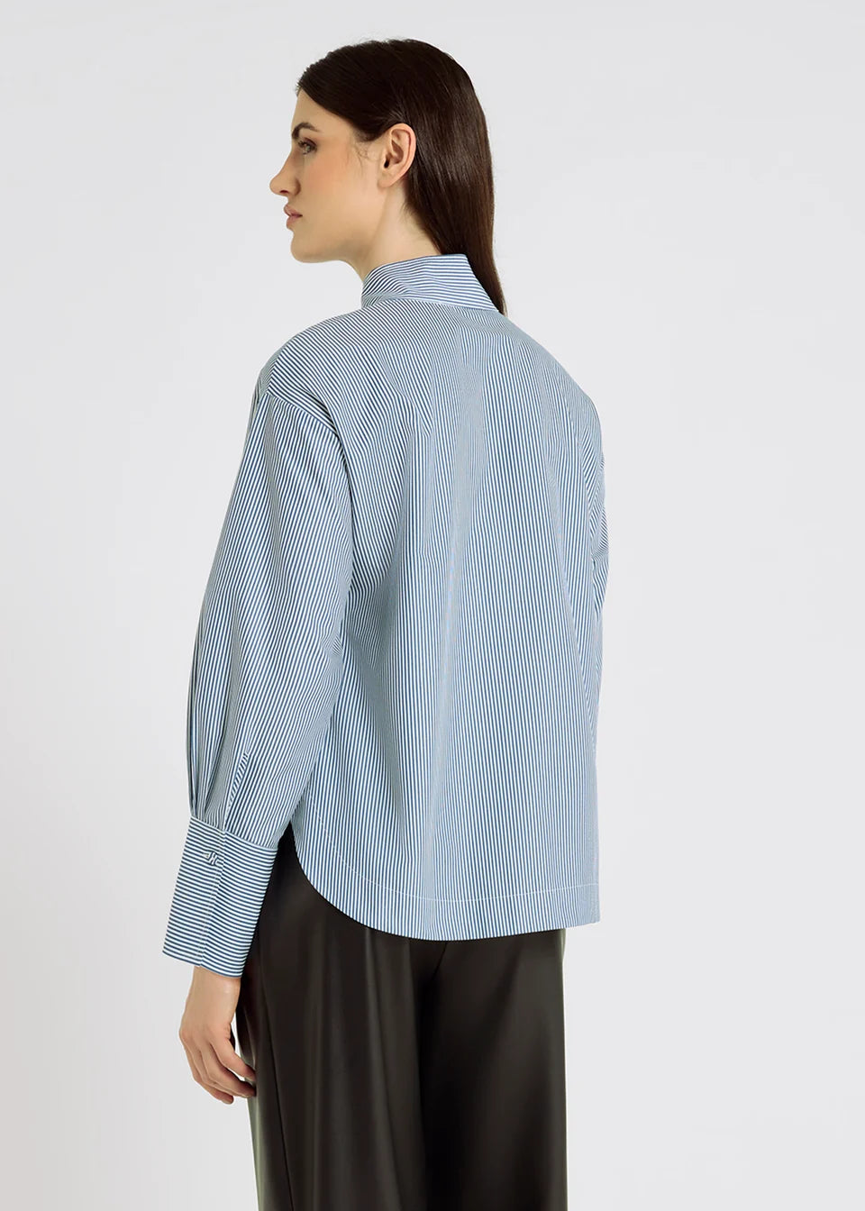 Chemise MARGARET rayée HANA SAN femme vue trois-quarts