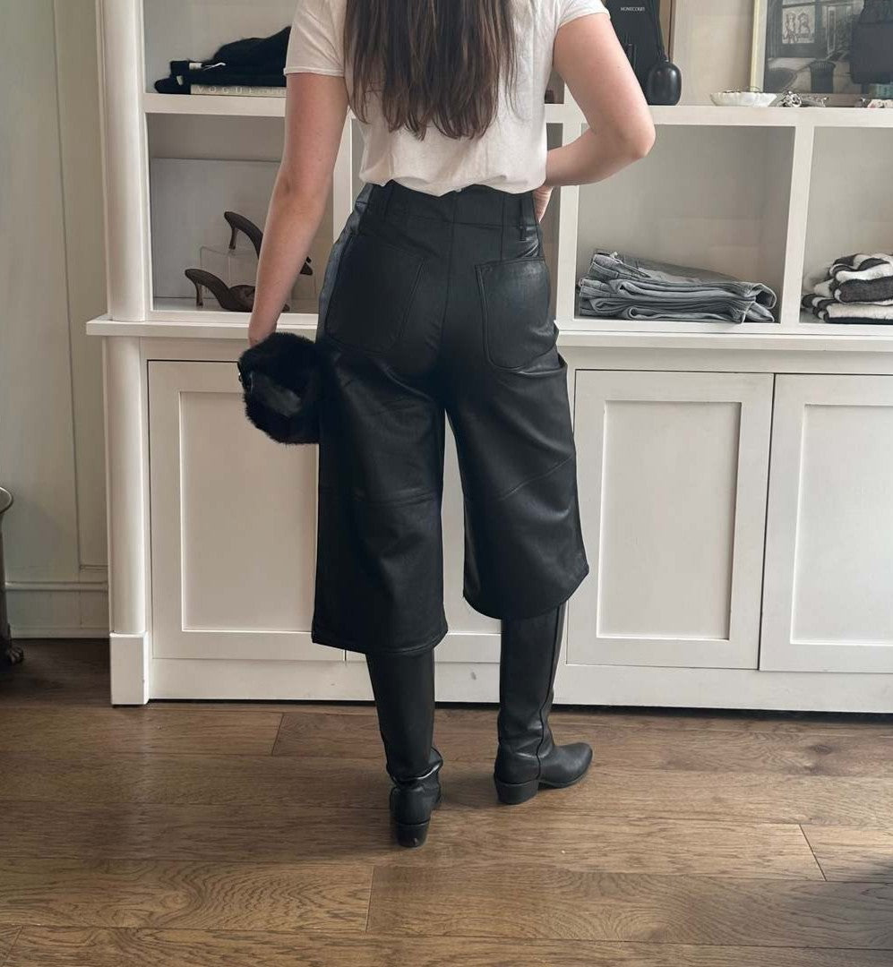 Pantacourt en simili cuir PULIA Berenice