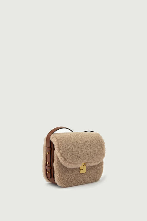 SAC BELLISSIMA MINI - SHEARLING SABLE