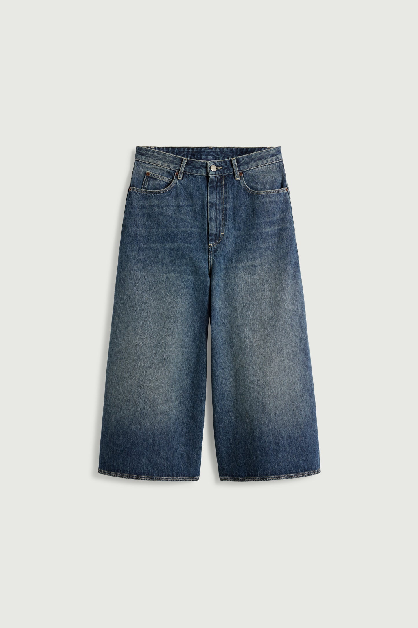 Jupe-culotte en denim délavé – Soeur