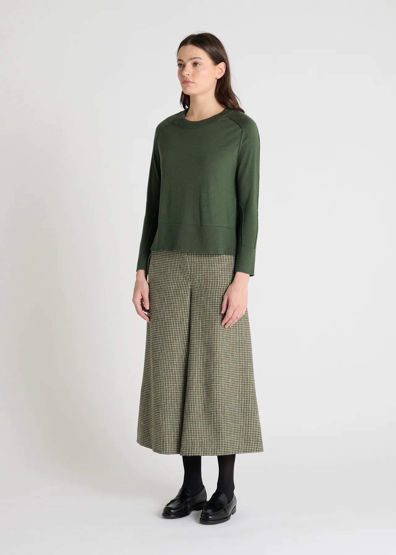 Pull en laine mérinos Tupac Hana San - vert