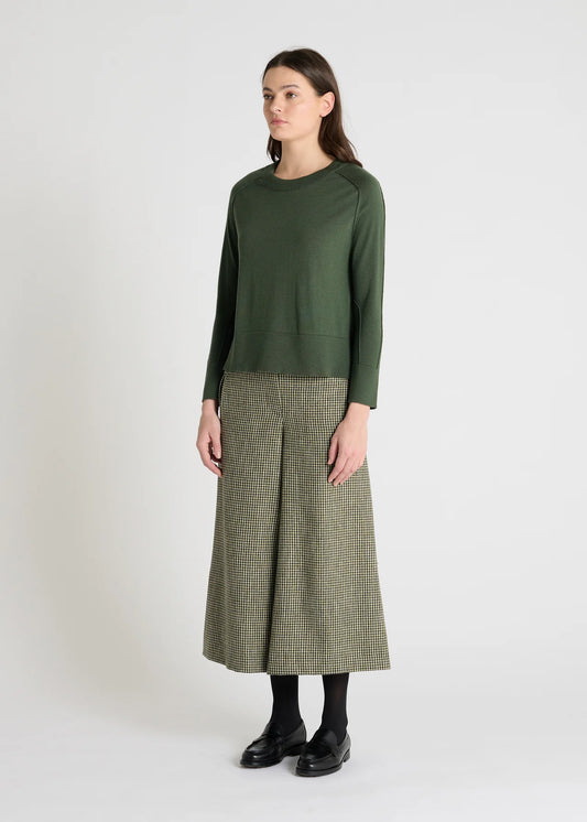 Pull en laine mérinos Tupac Hana San - vert