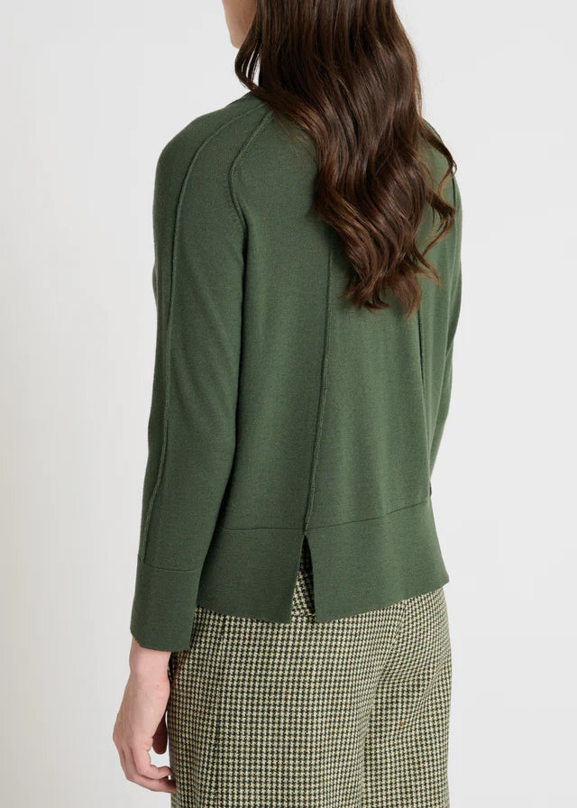 Pull en laine mérinos Tupac Hana San - vert