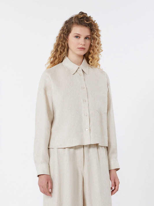 Veste chemise en toile de lin CAPO Max Mara weekend