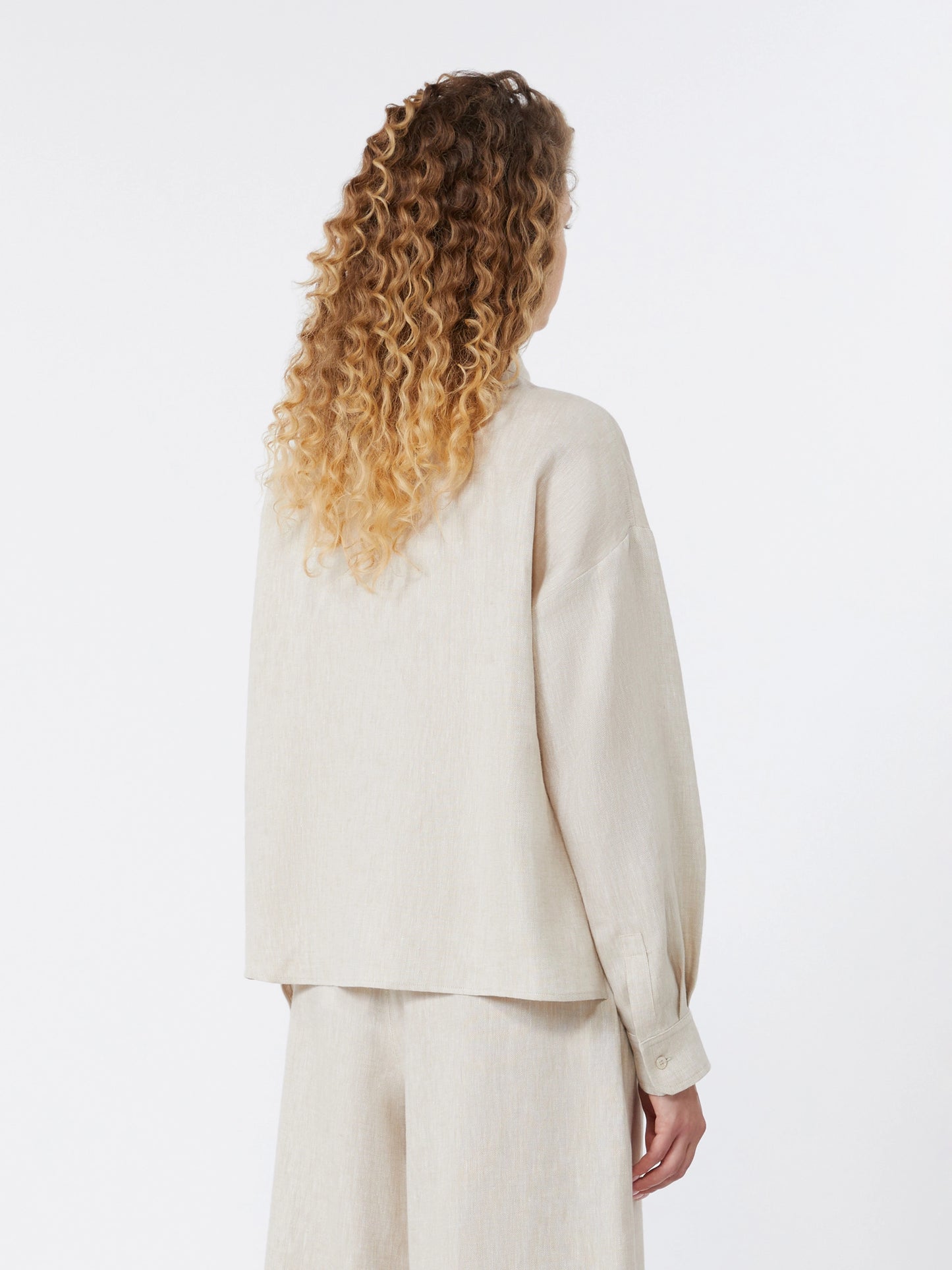 Veste chemise en toile de lin CAPO Max Mara weekend