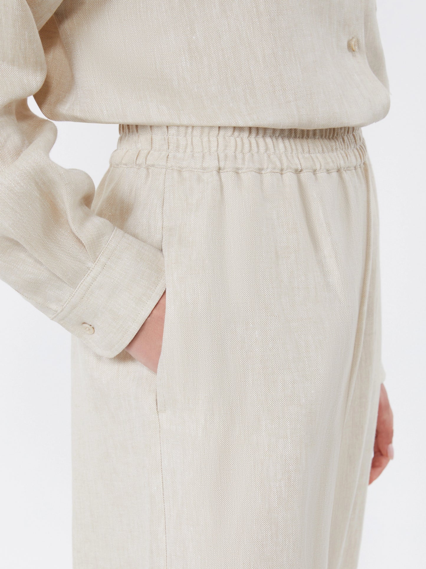 Pantalon large en lin FELINO Max Mara weekend
