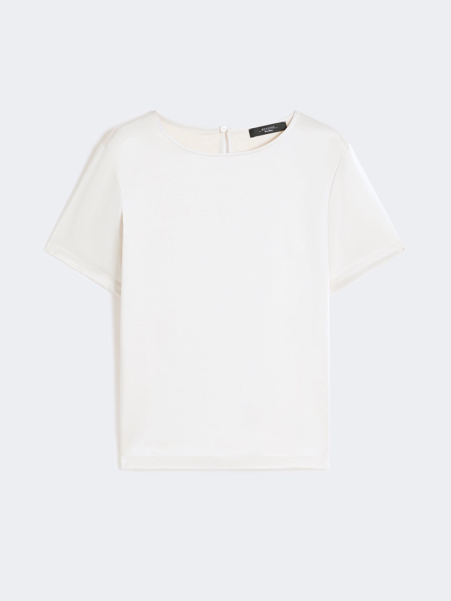 Tee shirt en satin et jersey ZONA Max Mara weekend Ivoire