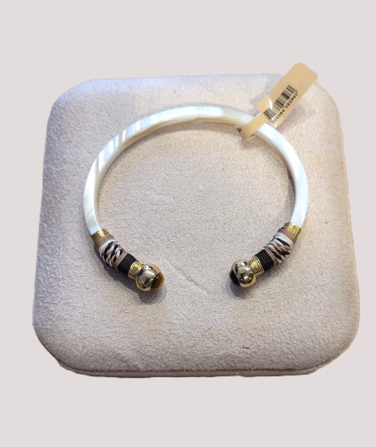 Bracelet Sari acétate doré - Ivoire Multi GAS Bijoux