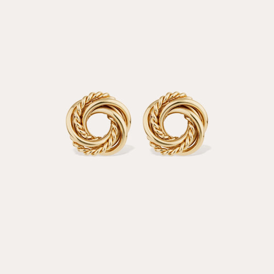 Boucles d'oreilles puce Atika dorées GAS Bijoux