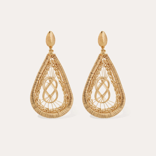 Boucles d'oreilles Tojo Filea dorées GAS Bijoux